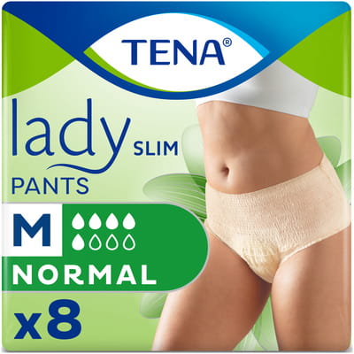 Підгузки-труси для дорослих TENA (Тена) Lady Slim Pants Normal Medium (Леді Слім Пентс Нормал Медіум) 8 шт