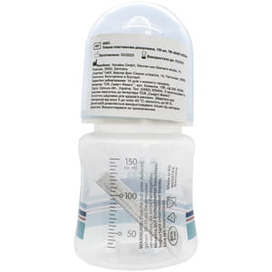 Бутылочка для кормления BABY-NOVA (Беби нова) Декор пластиковая с широким горлом цвет в ассортименте 150 мл