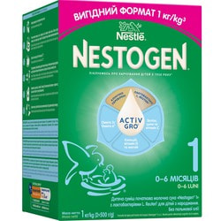 Смесь молочная детская NESTLE (Нестле) Нестожен 1 с лактобактериями L. Reuteri с рождения 1000 г