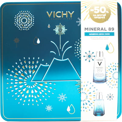Промо-набір VICHY (Віши) Мінерал 89 Новий рік 2020 Мінерал 89 Гель-бустер для обличчя 50 мл + Гель для шкіри навколо очей 15 мл
