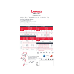 Колготки медичні компресійні LAUMA (Лаума) модель AT 404 23-32 мм рт.ст. II клас з миском колір натуральний розмір 4D