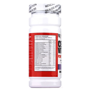 Мультивитамин Central Vita Plus с витамином С, витамином Д и цинком банка 100 шт