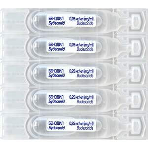 Бенодил сусп. д/розп. 0,25мг/1мл конт. 2мл №20