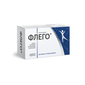 Флего суспензия для внутреннего применения для нормализации состояний венозных и лимфатических сосудов в стиках по 15 мл 20 шт