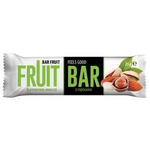 Батончик-мюсли FRUIT BAR (Фрут Бар) с орехами 25 г