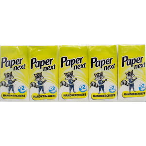 Хустинки паперові PAPER NEXT (Папер Некст) двошарові без аромату 10 упаковок по 10 шт