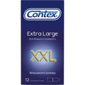 Презервативы латексные с силиконовой смазкой CONTEX (Контекс) XXL увеличенного размера 12 шт
