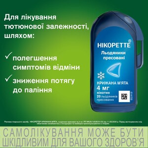 Никоретте Ледяная мята леденцы прес. 4мг №20