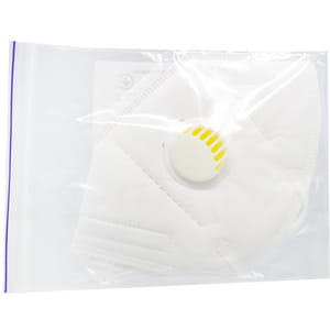 Маска (респиратор) медицинская фильтровальная KN95 FFP3 с клапаном 1 шт