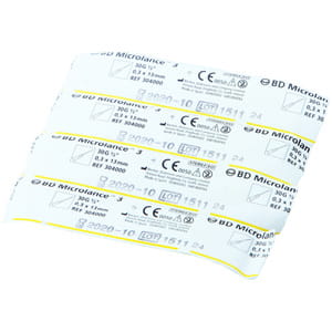Игла инъекционная с втулкой-павильоном Microlance (Микролансе) размер 30G 0,3 x 13 мм 1 шт