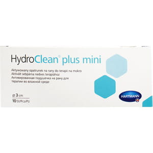 Повязка стерильная HydroClean plus mini (ГидроКлин плюс) активированая на рану для терапии во влажной среде диаметр 3 см 1 шт