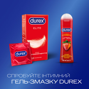 Презервативы латексные с силиконовой смазкой DUREX (Дюрекс) Elite (тонкие) 12 шт