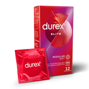Презервативы латексные с силиконовой смазкой DUREX (Дюрекс) Elite (Элит) особенно тонкие 12 шт