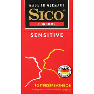 Презервативи SICO (Сіко) Sensitive (Сенсітів) контурні 12 шт