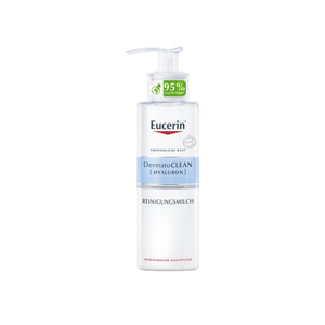Молочко для лица EUCERIN (Юцерин) DermatoClean (Hyaluron) (ДерматоКлин Гиалурон) очищающее для сухой чувствительной кожи 200 мл