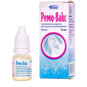 Ремо-вакс капли ушные гигиенические для ухода за ушной раковиной и удаления серных пробок флакон 10 мл