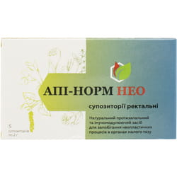 Апі-норм Нео супозиторії (апіфітосвічки) ректальні блістер 5 шт