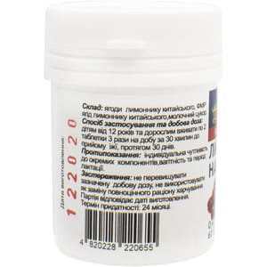 Лимонник Нано таблетки по 0,4 г флакон 60 шт