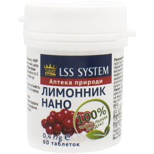 Лимонник Нано таблетки по 0,4 г флакон 60 шт