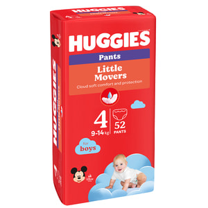 Подгузники-трусики для детей HUGGIES (Хаггис) Pants (Пентс) 4 для мальчиков от 9 до 14 кг 52 шт NEW
