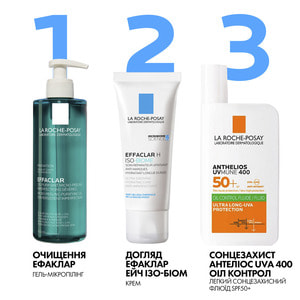 Гель-микропилинг для лица и тела La Roche-Posay (Ля Рош-Позе) Эфаклар для очищения проблемной кожи для уменьшения стойких недостатков 400 мл