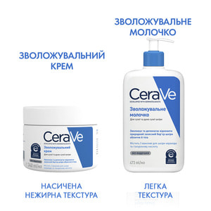 Крем для обличчя і тіла CERAVE (Сераве) для сухої та дуже сухої шкіри зволожуючий 340 мл