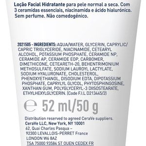 Крем для лица CERAVE (Сераве) для нормальной и сухой кожи ночной увлажняющий 52 мл