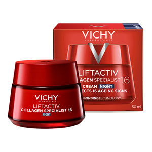 Крем для обличчя VICHY (Віши) Ліфтактив Колаген нічний антивіковий з ефектом корекції зморшок, надання пружності та відновлення шкіри 50 мл