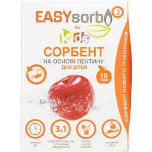 Сорбент EASYsorb for Kids (Ізісорб фор кідс) на основі пектину для дітей в саше 10 шт