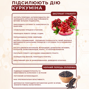 Куркумин с гранатом капсулы упаковка 30 шт