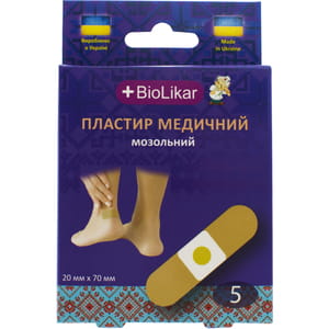 Пластырь медицинский Biolikar (Биоликар) мозольный 5 шт