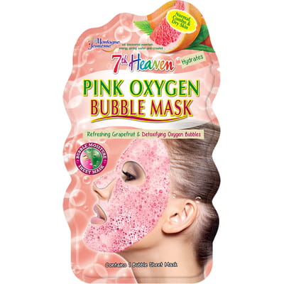 Маска-бульбашкова для обличчя 7TH HEAVEN (7-Е НЕБО) Рожевий кисень 10 г