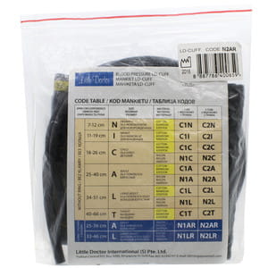 Манжета для тонометра LITTLE DOCTOR (Литл Доктор) размер 25-36 см 2 трубки нейлоновое покрытие с кольцом