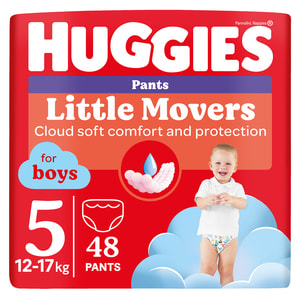 Подгузники-трусики для детей HUGGIES (Хаггис) Pants (Пентс) 5 для мальчиков от 12 до 17 кг 48 шт