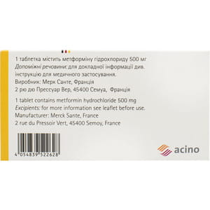 Глюкофаж XR табл. 500мг №30