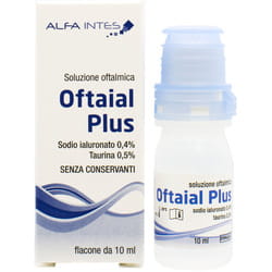 Розчин офтальмологічний OFTAIAL PLUS (Офтаял плюс) засіб на основігіалуроната натрія 0,4% та таурину для захисту епітелію рогівки флакон 10 мл