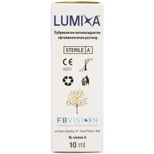 Раствор офтальмологический LUMIXA (Люмикса) антиоксидантное и увлажняющее средство на основе гиалуроновой кислоты натриевой соли крослинк флакон 10 мл