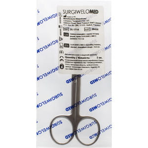 Ножниці операційні з одним гострим кінцем прямі 20.1714 14см SURGIWELOMED