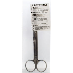 Ножниці операційні з одним гострим кінцем прямі 17 см артикул 20.1716 SURGIWELOMED