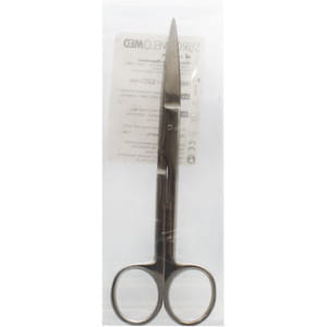 Ножницы операционные с двумя острыми концами прямые 17 см артикул 20.1724 SURGIWELOMED