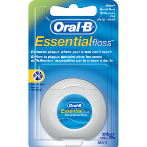 Зубная нить ORAL-B (Орал-би) Essential Floss (Эссеншиал флосс) вощеная мятный вкус 50 м