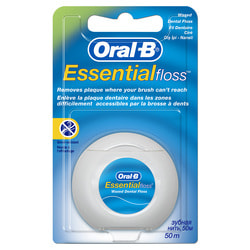 Зубная нить ORAL-B (Орал-би) Essential Floss (Эссеншиал флосс) вощеная мятный вкус 50 м