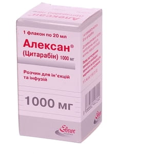Алексан р-н д/ін. та інф. 50мг/мл фл. 20мл (1000мг) №1
