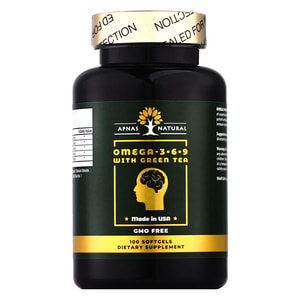 Омега 3-6-9 морський ліпідний комплекс з зеленим чаем капсули банка 100 шт