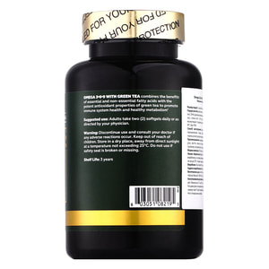 Омега 3-6-9 морський ліпідний комплекс з зеленим чаем капсули банка 100 шт