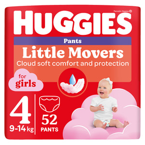Підгузки-трусики для дітей HUGGIES (Хагіс) Pants (Пентс) 4 для дівчаток від 9 до 14 кг 52 шт NEW