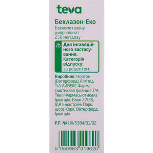 Беклазон-Еко аер. д/інг. 250мкг/доза балон 200доз