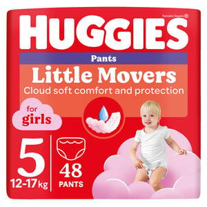Подгузники-трусики для детей HUGGIES (Хаггис) Pants (Пентс) 5 для девочек от 12 до 17 кг 48 шт