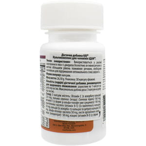 Мультикомплекс для чоловіків NOW (Нау) ADAM Men's Multi (Адам Менс Мульті) капсули флакон 30 шт