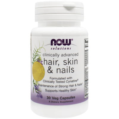 Комплекс для волос, кожи и ногтей клинически улучшенный NOW (Нау) Clinically Advanced Hair, Skin & Nails (Клиникали хеир скин энд нейлс) капсулы 30 шт